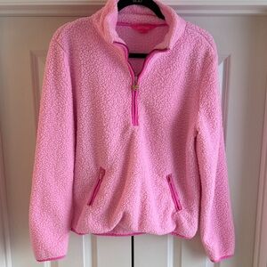 Lilly Pulitzer Pink Sherpa Sweatshirt